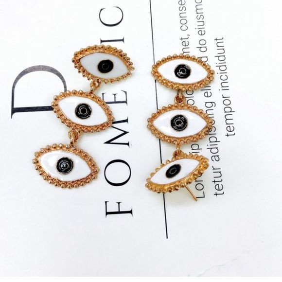 Jewelry - 🧿🧿🧿 Evil eye earrings